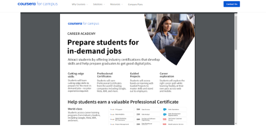 Coursera for Campus Career Academy