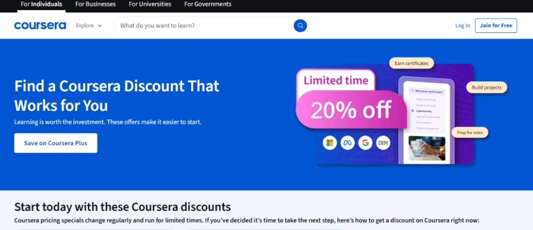 Coursera website